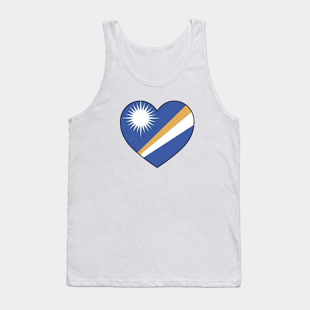 Heart - Marshall Islands Tank Top by Tridaak